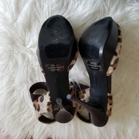 SHOEDAZZLE FATIMA FAUX SUEDE PLATFORM HEELS - Picture 5 of 6